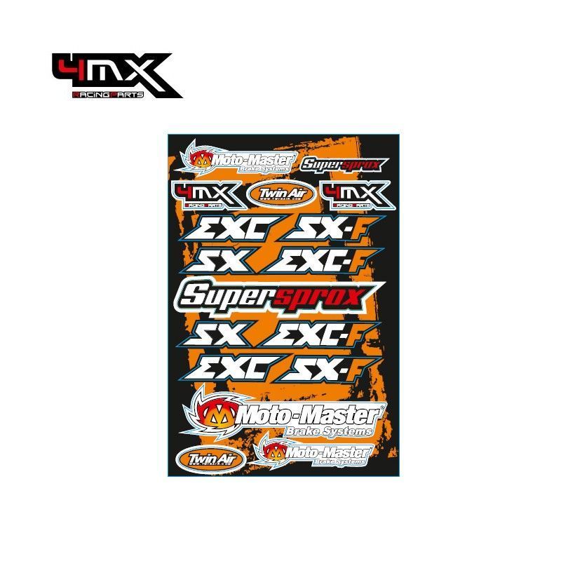 4MX Stickers A3 KTM