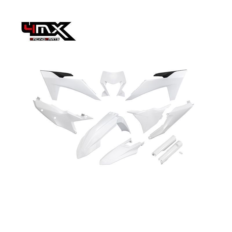 Kit Plásticos Completo 4MX KTM EXC/EXC-F 125-500 TBI 2024 Branco