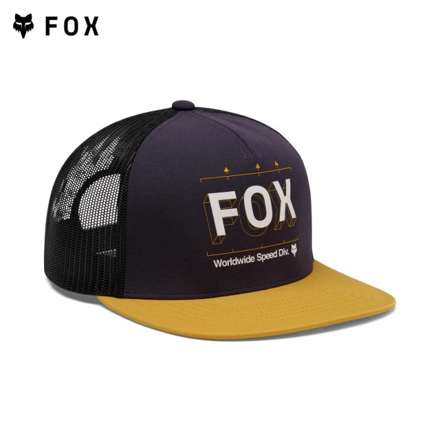 Snapback Trucker Image Print - Yellow