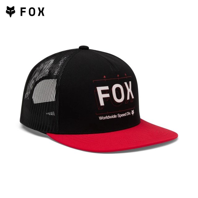 Snapback Trucker Image Print - Red