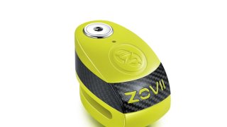 Cadeado de Disco c/ Alarme Zovii Amarelo Fluo