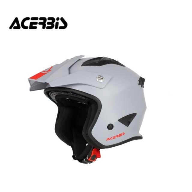 Capacete Acebis Jet Aria 2206 Cinza Claro