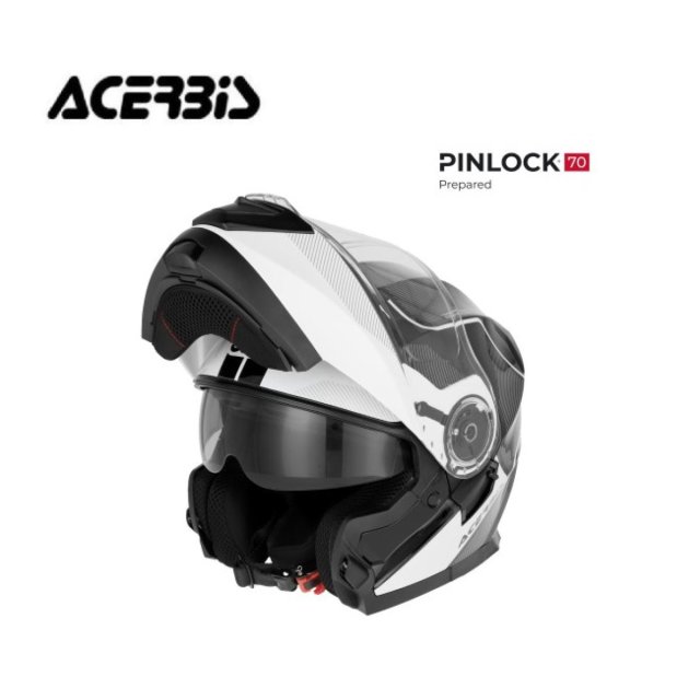 Capacete Acerbis Serel  2206 Preto/ Branco