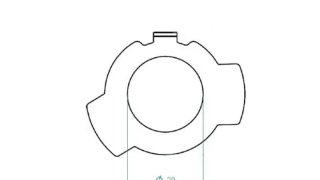 4MX Locking Plate for Front Sprocket Sherco SE-R 250/300 2014-2020