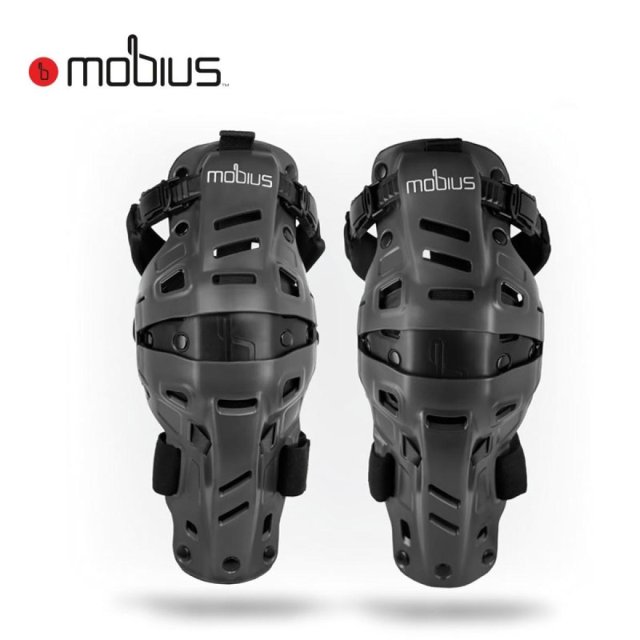 Joelheiras Mobius Hybrid Cinza/Preto