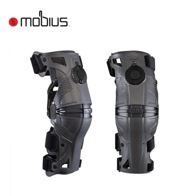 Joelheiras Mobius X8 Cinza/Preto
