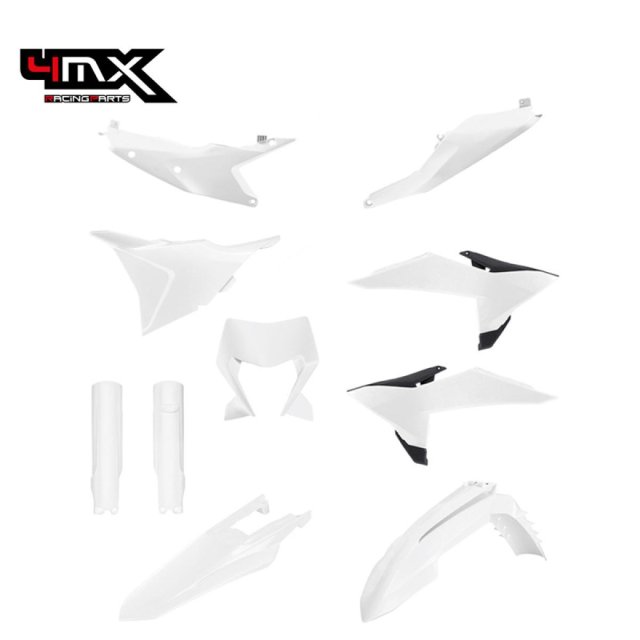 Kit Plásticos Completo 4MX KTM EXC/EXC-F 2026 Branco