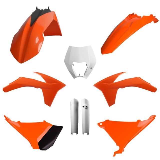 Kit Plásticos Completo Polisport KTM EXC125/200 EXC-F250/400 XC-W250/300 XCF-W 400 2012-2013