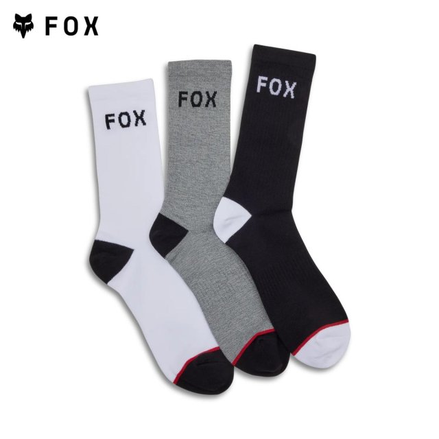  Fox Crew Socks - 3 Pairs
