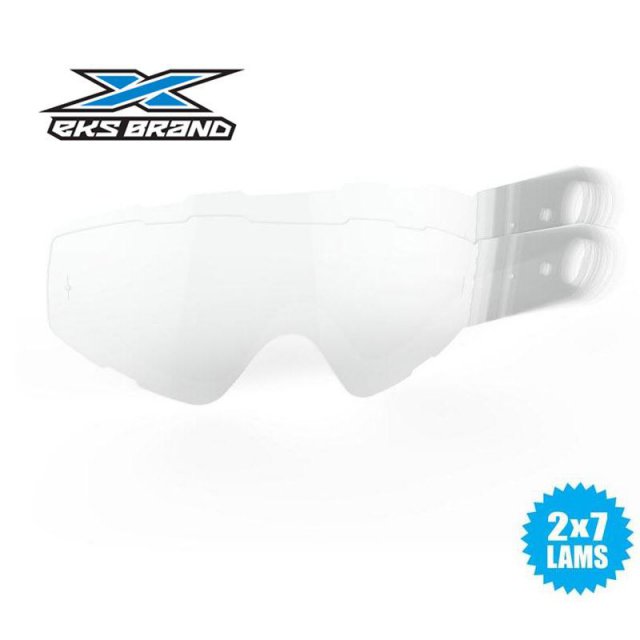 Pack Tear-Offs Laminados p/ Óculos EKS-S , Flat Out 14pcs
