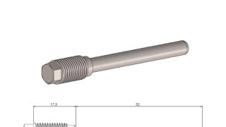 Moto Master Rear Brake Pad Pin MOTO-MASTER Beta/ Honda/ Kawasaki/ Yamaha