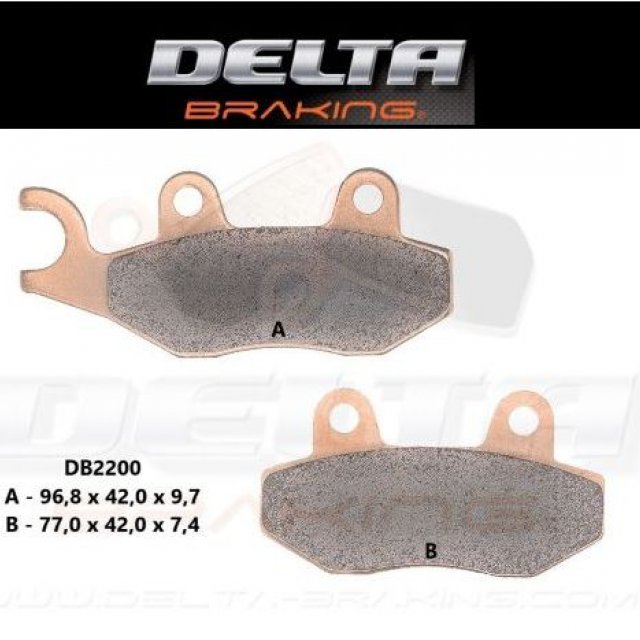 Pastilhas de Travão Frente Delta Braking LTR450/ YFZ450 FRENTE ESQ