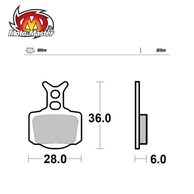 Front/Rear Brake Pads Nitro Moto Master KTM SX50 24-27 Husqvarna TC50 24-26 GasGas MC50 25-26