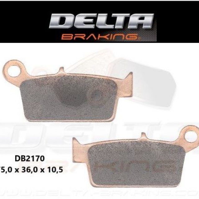 Pastilhas de Travão Trás Delta Braking CR80-500 XR250-650 KX125-500