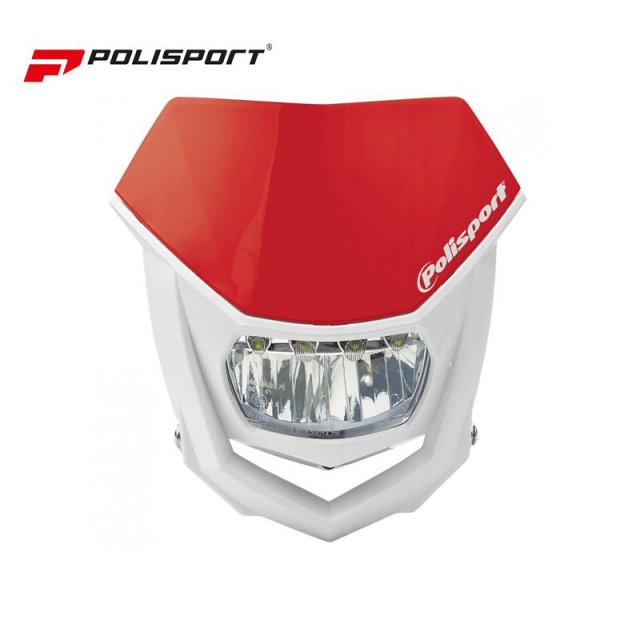 Porta Farol Halo Led Polisport Vermelho/ Branco