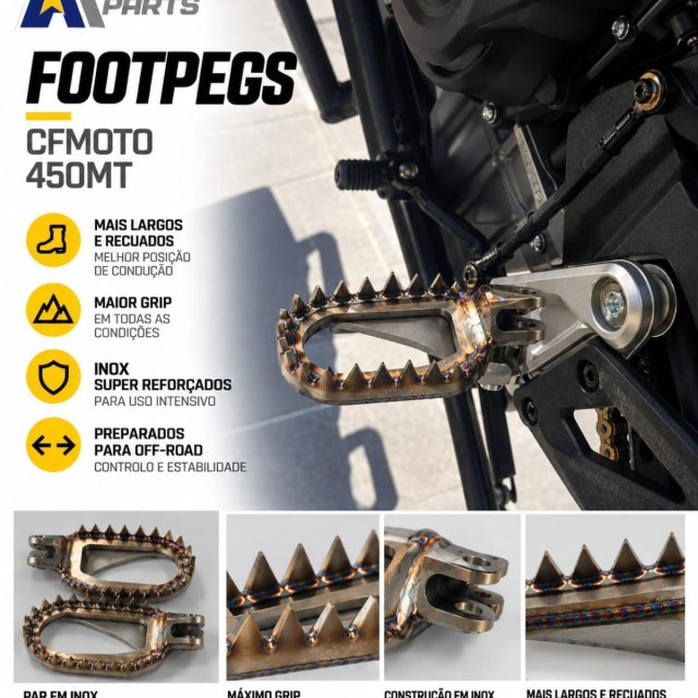 Adventure Parts Foot Pegs CFMOTO 1000MT-X/ 450MT / 800MT-X