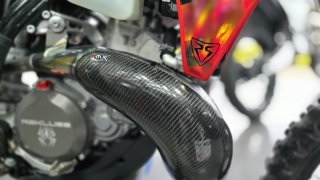 Proteção Escape Carbono 4MX KTM EXC 125 12-16 SX 125/144/150 11-15