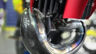 Proteção Escape Carbono 4MX KTM EXC 125 12-16 SX 125/144/150 11-15