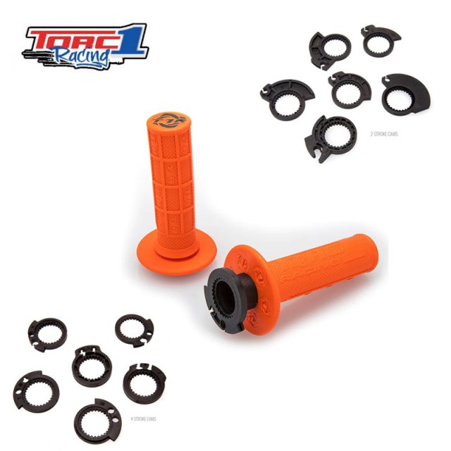 Punhos Torc1 Racing Defy MX Hole Shot Lock On Laranja