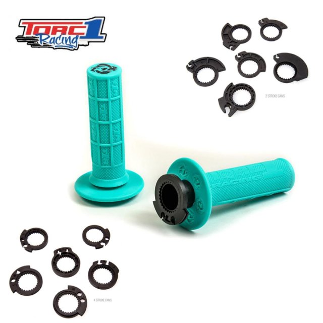 Punhos Torc1 Racing Defy MX Hole Shot Lock On Menta