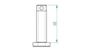 4MX FOOT PEG REPAIR SET KAWASAKI OEM (10mm)